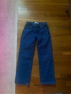 Denim Forum Indigo Blue High-Rise Jeans